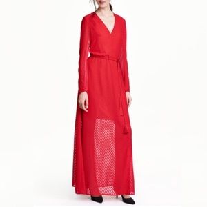 H&M Cherry Red Maxi Dress